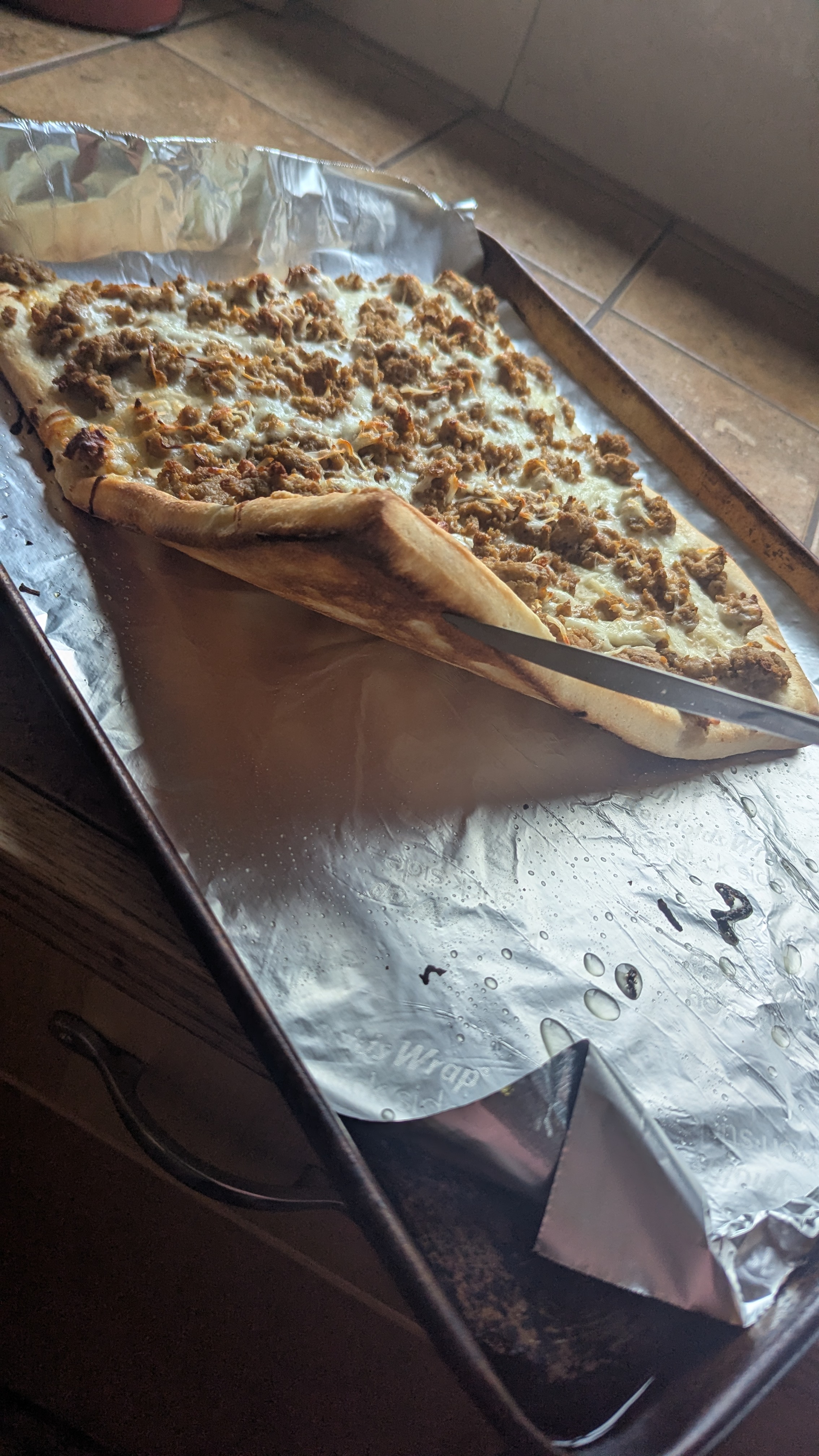 Chicken ranch pizza